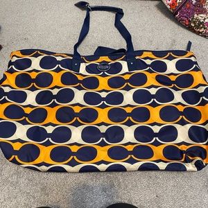 Coach large tote bag with detachable inside pouch